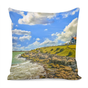 Urban Boardwalk, Mar Del Plata, Argentina Pillow Cover