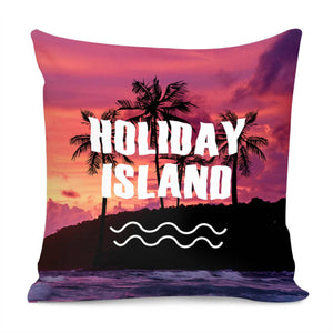 Holiday Island Pillow Cover