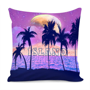 Tropical Island Pillow Cover