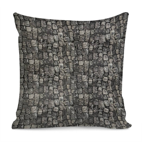 Image of Ancient Stone Wall Pattern Pillow Cover