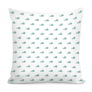 Snails Silhouette Drawing Pattern Pillow Cover