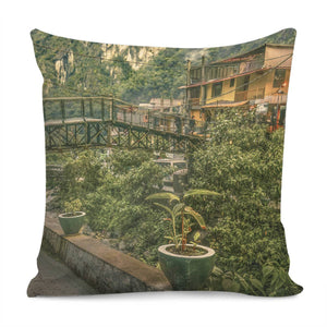 Aguas Calientes Town , Cusco - Peru Pillow Cover