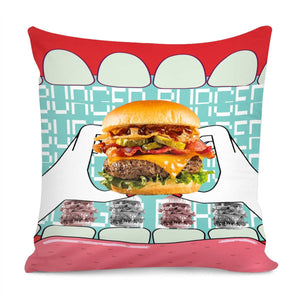 Burger Pillow Cover