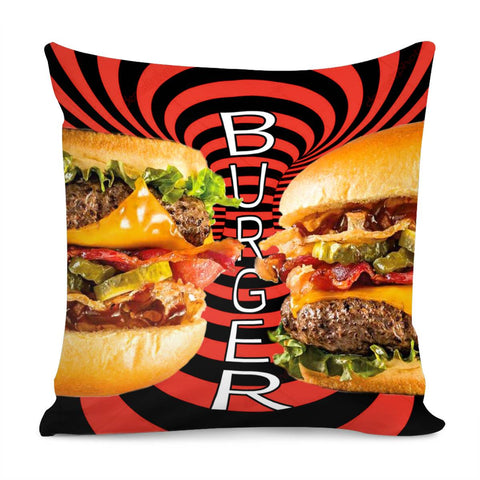Image of Burger Pillow Cover