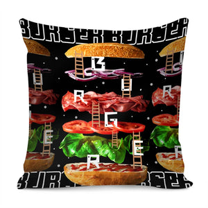 Burger Pillow Cover