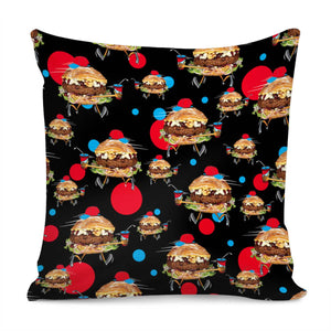 Burger Pillow Cover