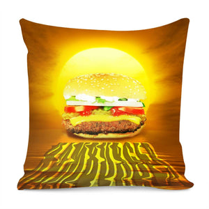 Burger Pillow Cover