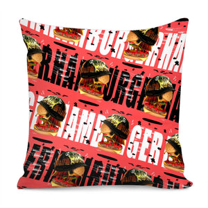 Burger Pillow Cover