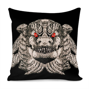 Demon Head Artwork Pillow Cover