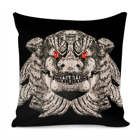 Image of Demon Head Artwork Pillow Cover