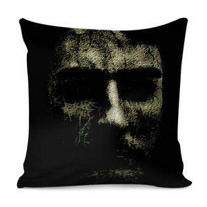 Creepy Portrait Artwork Pillow Cover