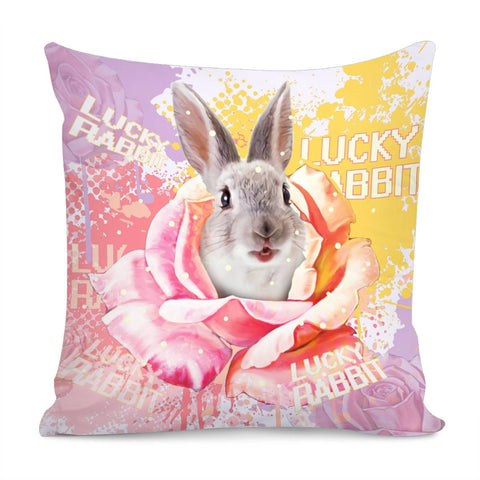 Image of Rabbit Pillow Cover