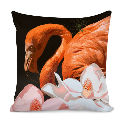 Image of Red Flamingo Pillow Cover