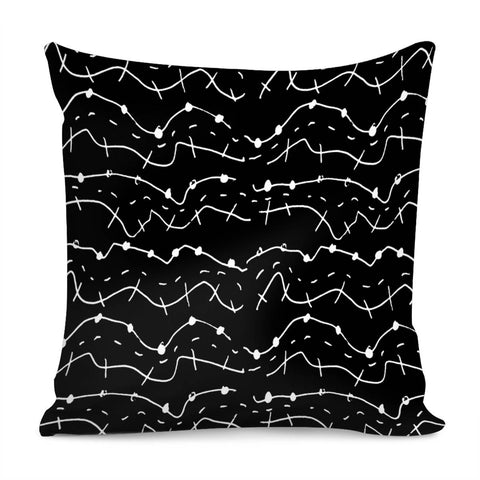Image of Irregular Lines Texture Pattern Pillow Cover