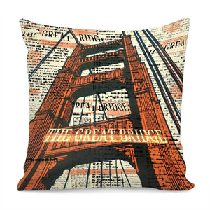 Golden Gate Bridge Pillow Cover