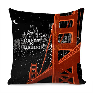 Golden Gate Bridge Pillow Cover