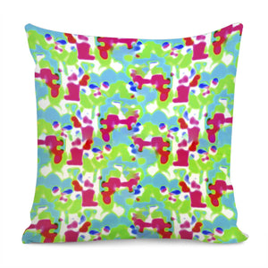 Modern Abstract Collage Vivid Pattern Pillow Cover