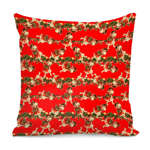 Image of Vintage Christmas Red Pillow Cover