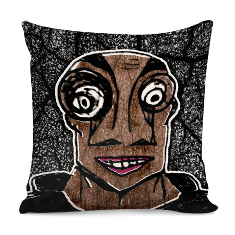 Image of Zombie Man Drawing Pillow Cover