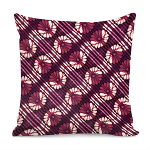 Decorative Stylized Floral Pattern Pillow Cover