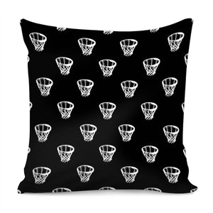 Basketball Motif Print Pattern Pillow Cover