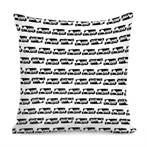 Black And White Abstract Ethnic Print Pattern Pillow Cover