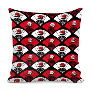 Japanese Style Fan Pillow Cover