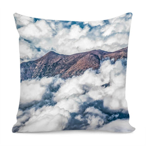 Andes Mountains Aerial View, Chile Pillow Cover