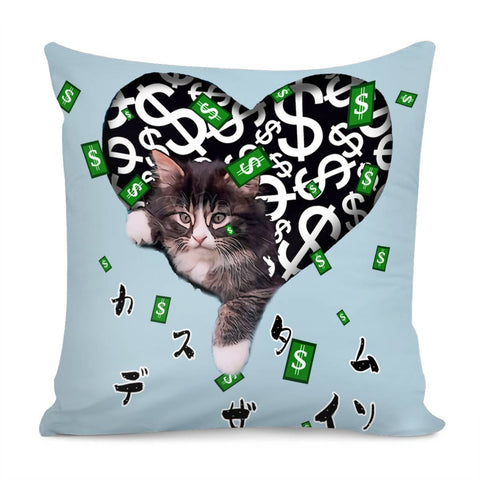 Image of Cat Pillow Cover