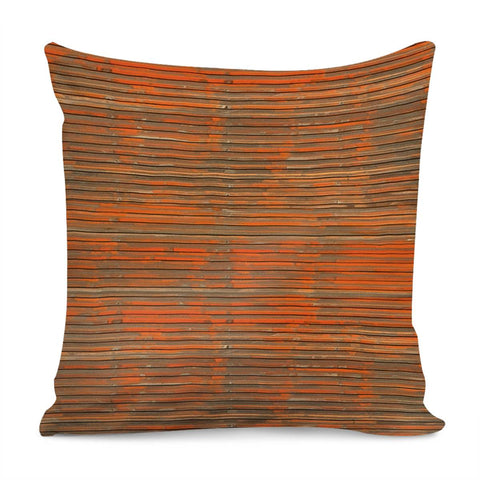 Image of Orange Grunge Print Pillow Cover