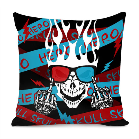 Image of Skull Pillow Cover