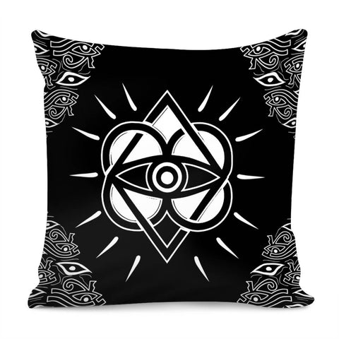 Image of Religious Symbols And Mystery And Ripples Pillow Cover