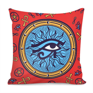 Religious Symbols And Mystery And Egypt Pillow Cover