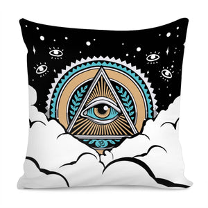 Religious Symbols And Mystery And Universe Pillow Cover