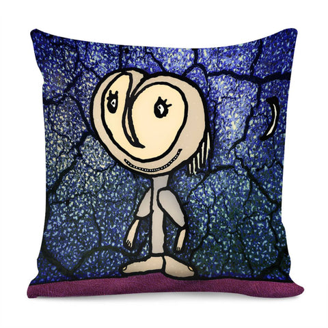 Image of Cute Et Fantasy Illustration Pillow Cover