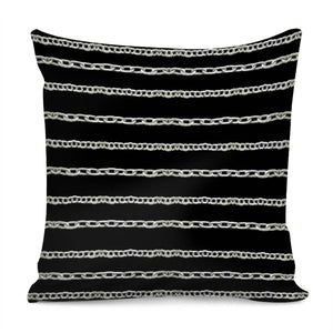 Chains Stripes Print Pattern Pillow Cover