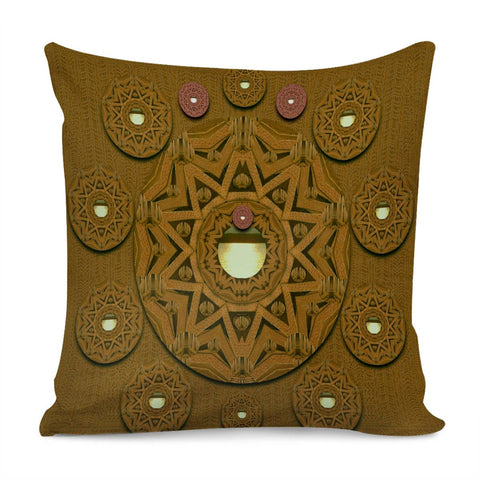 Image of Sunset Mandala Pillow Cover