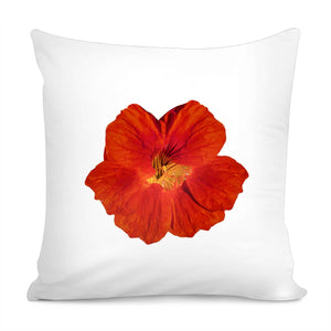 Cute Orange Flower Photo Pillow Cover