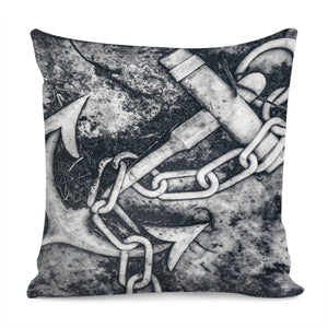 Anchor Sculpture Photo Pillow Cover