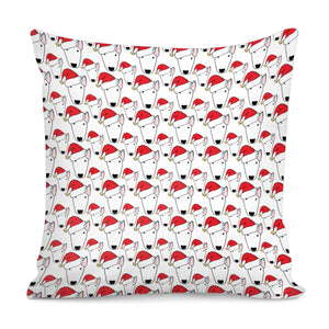 Santa Bully Christmas Pattern Pillow Cover