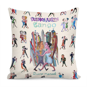 Tango Dancers Pillow Cover