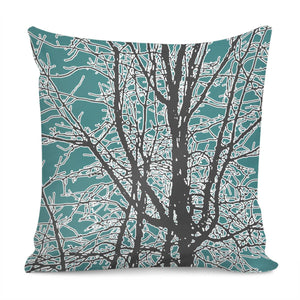 Nature Vector Style Illustration Pillow Cover