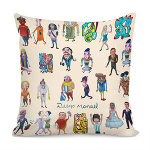 Neighborhood People Pillow Cover