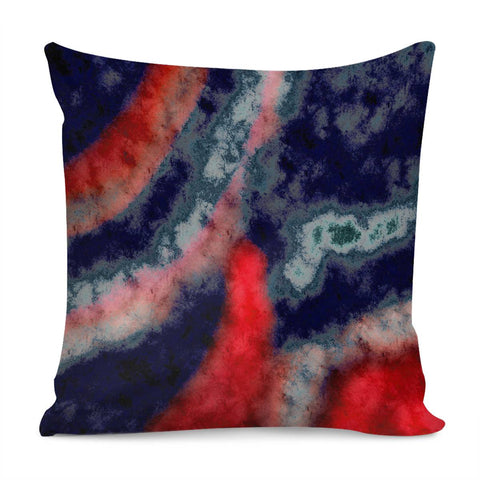 Image of Abstrait Dégradé Bleu/Rouge Pillow Cover