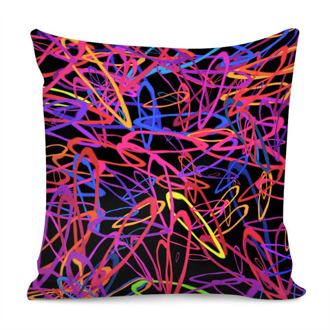 Image of Abstrait Formes Colors Pillow Cover