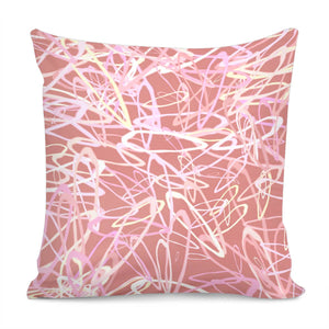 Abstrait Formes Rose Pillow Cover