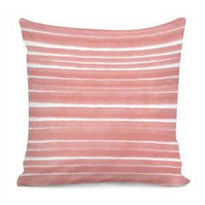 Bandes Peinture Rose Pillow Cover