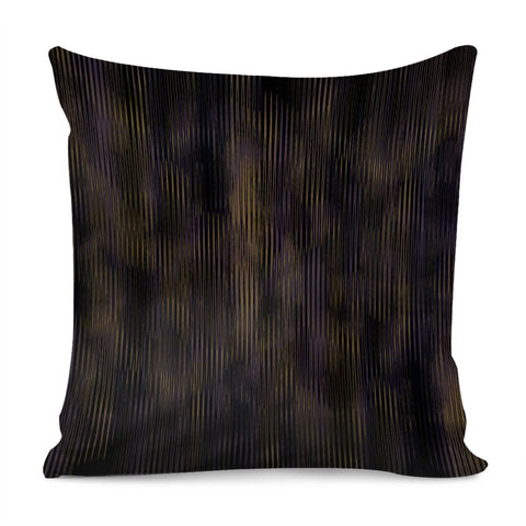 Image of Abstrait Lignes Marron Pillow Cover