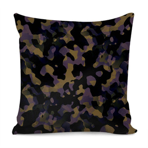 Camouflage Noir/Marron Pillow Cover