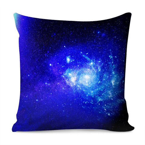 Image of Effet Galaxy Bleu Foncé Pillow Cover